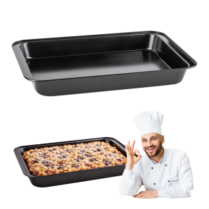 Keksówka forma do pieczenia ciasta 42x28,5x5 cm non stick stal węglowa