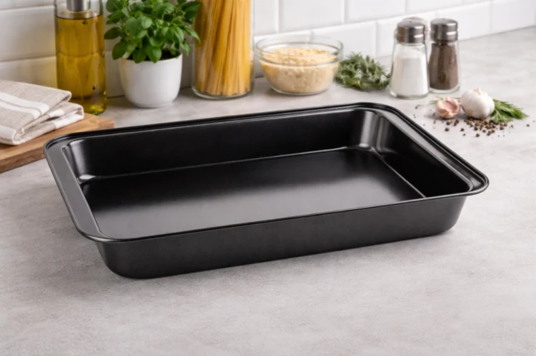 Keksówka forma do pieczenia ciasta 42x28,5x5 cm non stick stal węglowa
