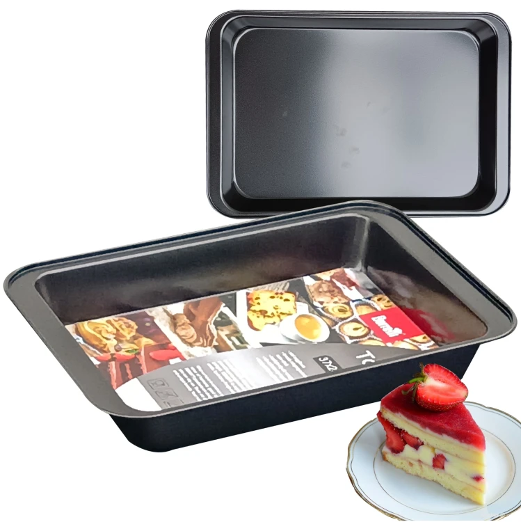 Keksówka forma do pieczenia ciasta 42x28,5x5 cm non stick stal węglowa