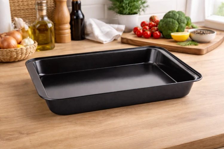 Keksówka forma do pieczenia ciasta 42x28,5x5 cm non stick stal węglowa