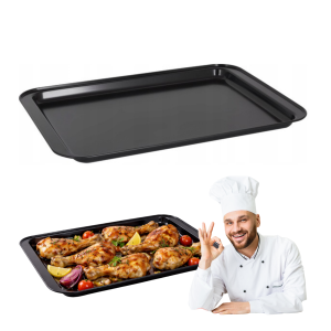 Blacha do pieczenia ciast i mięsa 38x27x1,8 cm niska non stick klasyczna