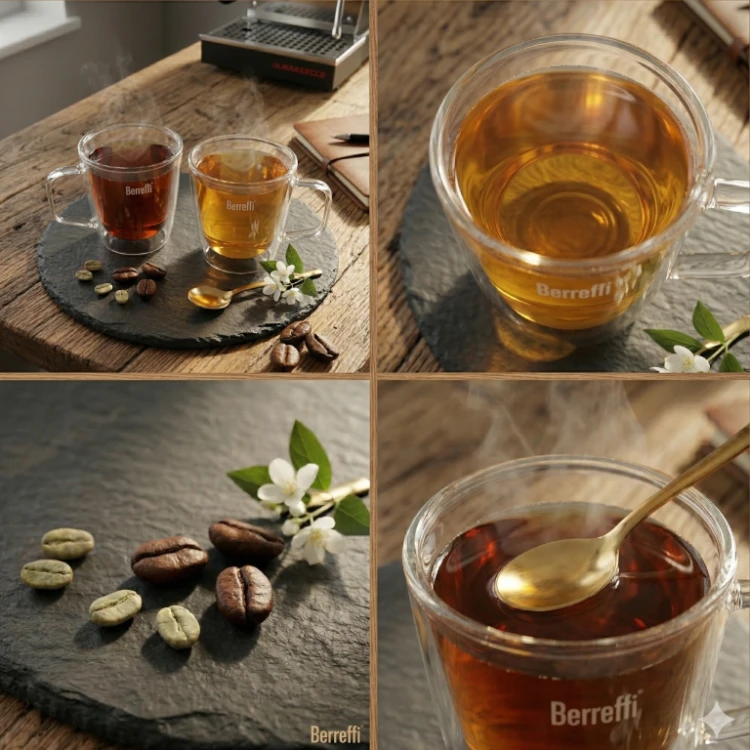 Szklanki termiczne Berretti Tazza 250 ml 2 szt podwójne szkło do kawy i herbaty