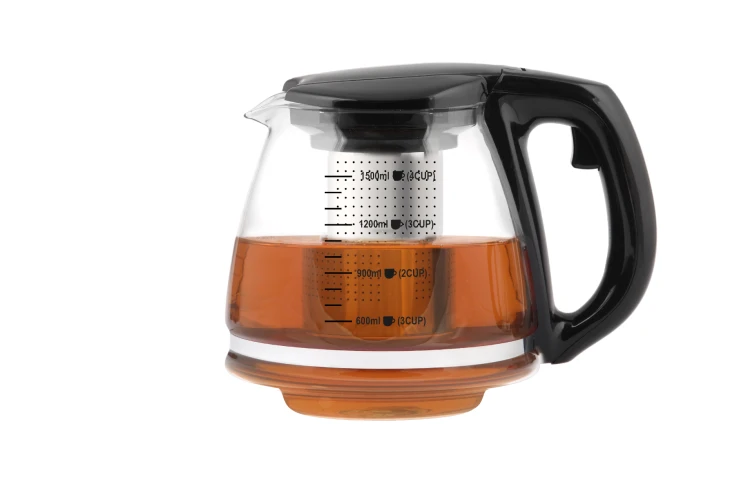 Dzbanek z zaparzaczem Berretti 1500 ml szklany do herbaty i kawy filtr