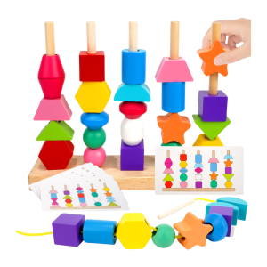 DREWNIANA UKŁADANKA MONTESSORI 2W1 [ZABAWKI - EDU]