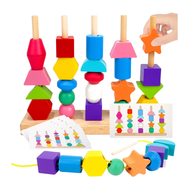 DREWNIANA UKŁADANKA MONTESSORI 2W1 [ZABAWKI - EDU]