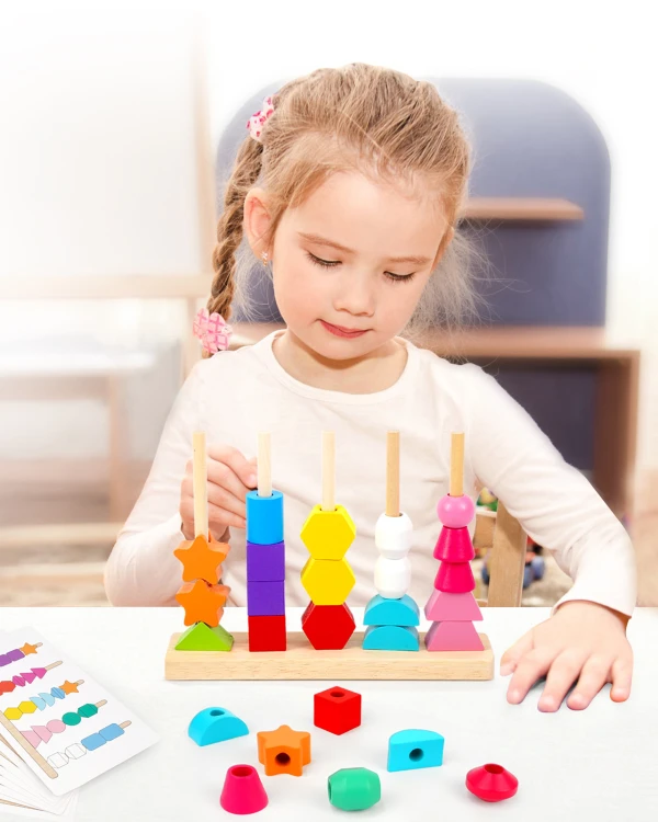 DREWNIANA UKŁADANKA MONTESSORI 2W1 [ZABAWKI - EDU]