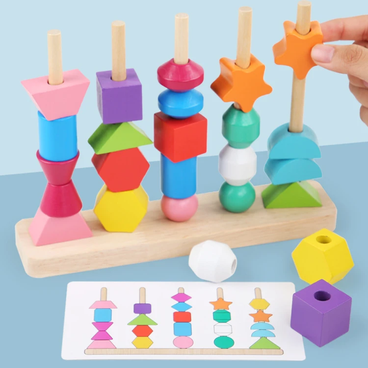 DREWNIANA UKŁADANKA MONTESSORI 2W1 [ZABAWKI - EDU]