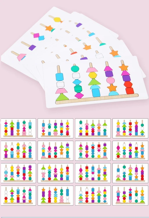 DREWNIANA UKŁADANKA MONTESSORI 2W1 [ZABAWKI - EDU]