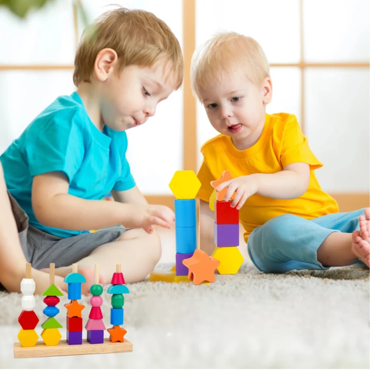DREWNIANA UKŁADANKA MONTESSORI 2W1 [ZABAWKI - EDU]