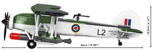 KLOCKI COBI-5770 Samolot Fairey Swordfish HISTORICAL COLLECTION WWII 806 el.