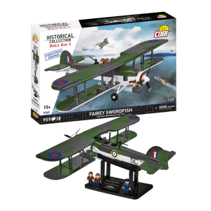 KLOCKI COBI-5769 Fairey Swordfish (Executive) HISTORICAL COLLECTION WWII 959 el.