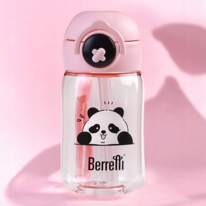 Butelka na wodę Berretti Tritan 360 ml różowa bidon BPA Free dla dzieci