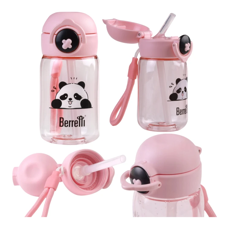 Butelka na wodę Berretti Tritan 360 ml różowa bidon BPA Free dla dzieci