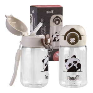 Butelka na wodę Berretti Tritan 360 ml beżowa bidon BPA Free dla dzieci