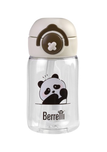 Butelka na wodę Berretti Tritan 360 ml beżowa bidon BPA Free dla dzieci