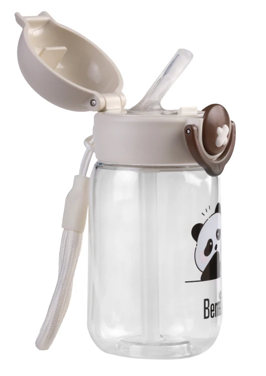 Butelka na wodę Berretti Tritan 360 ml beżowa bidon BPA Free dla dzieci