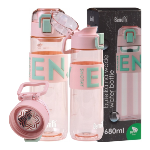 Butelka sportowa Tritan 680 ml bidon na wodę z filtrem BPA Free wytrzymała