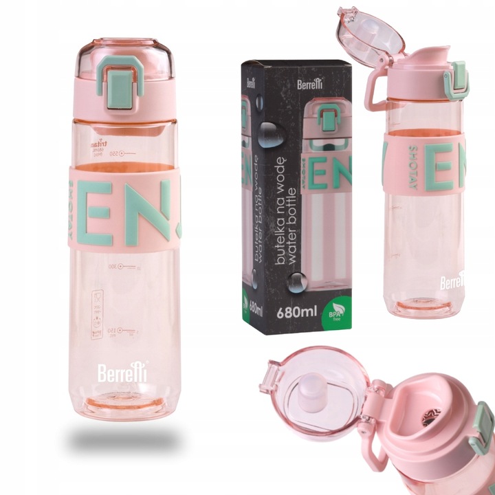 Butelka sportowa Tritan 680 ml bidon na wodę z filtrem BPA Free wytrzymała