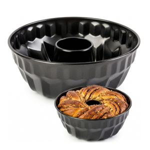 Forma do pieczenia babki z kominem 25,5 cm stal węglowa blacha kuchenna