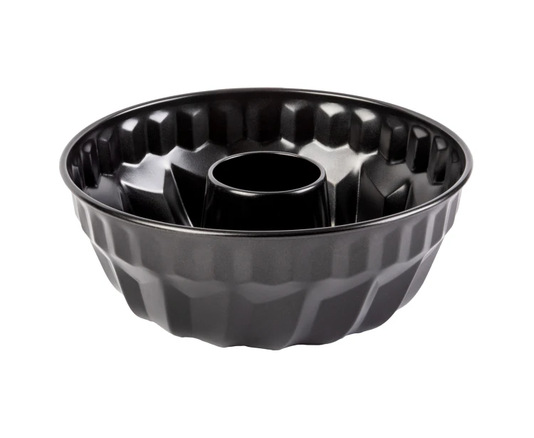 Forma do pieczenia babki z kominem 25,5 cm stal węglowa blacha kuchenna