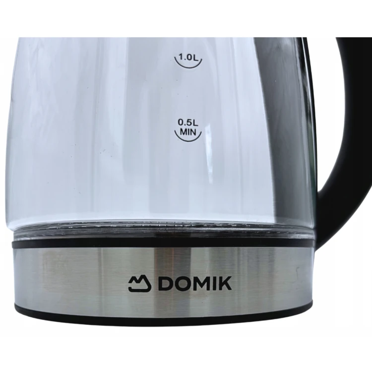 Czajnik elektryczny szklany Domik 1,8 l 1800 W podświetlany LED kuchenny