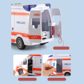 KARETKA AMBULANS Z NOSZAMI - ŚWIATŁO, DŹWIĘK