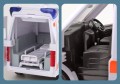 KARETKA AMBULANS Z NOSZAMI - ŚWIATŁO, DŹWIĘK