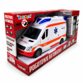 KARETKA AMBULANS Z NOSZAMI - ŚWIATŁO, DŹWIĘK