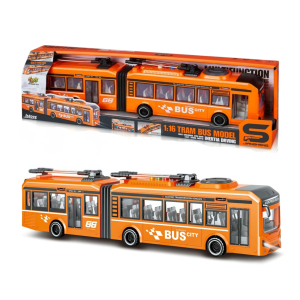 	AUTOBUS DUŻY DŹWIĘKI ŚWIATŁA OTWIERANE DRZWI 1:16 AUTO Prezent dla Dzieci