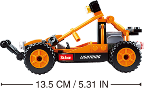 Sluban Klocki Konstrukcyjne Gokart B0676 113 el Car Club Pojazd Wyścigowy