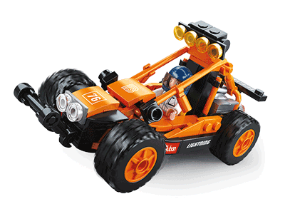 Sluban Klocki Konstrukcyjne Gokart B0676 113 el Car Club Pojazd Wyścigowy