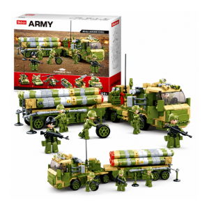 Klocki Sluban Army Pojazdy Wojskowe 6w1 713 el Zestaw Dzień Dziecka