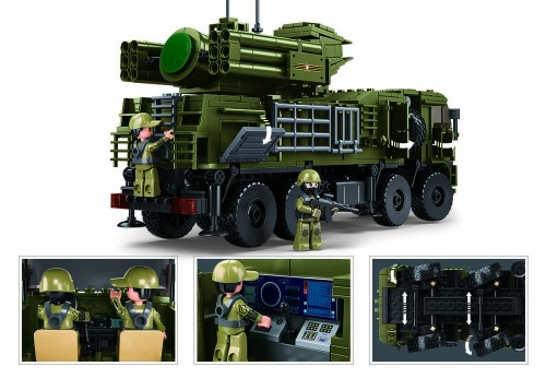 Klocki Konstrukcyjne Sluban Pantsir S1S 659 el Auto Rakiety Dzień Dziecka