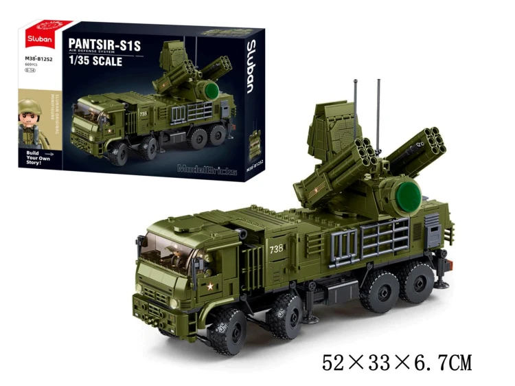 Klocki Konstrukcyjne Sluban Pantsir S1S 659 el Auto Rakiety Dzień Dziecka