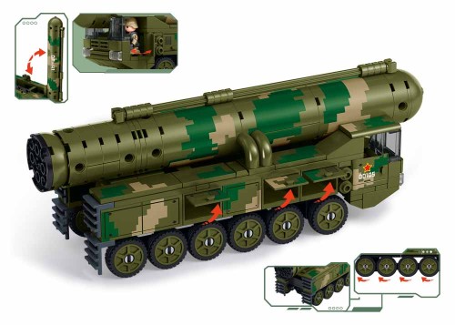 Klocki Konstrukcyjne Sluban Pojazd Rakietowy DF-41S 186 el Dzień Dziecka