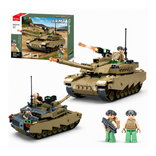 Klocki Konstrukcyjne Sluban Czołg OEF-M1XS 322 el Army na Dzień Dziecka