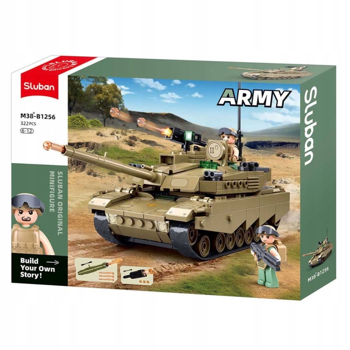 Klocki Konstrukcyjne Sluban Czołg OEF-M1XS 322 el Army na Dzień Dziecka