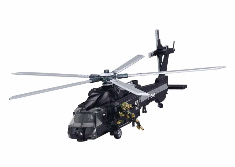 Klocki Konstrukcyjne Sluban Helikopter Wojskowy Z-20S 382 el Dzień Dziecka