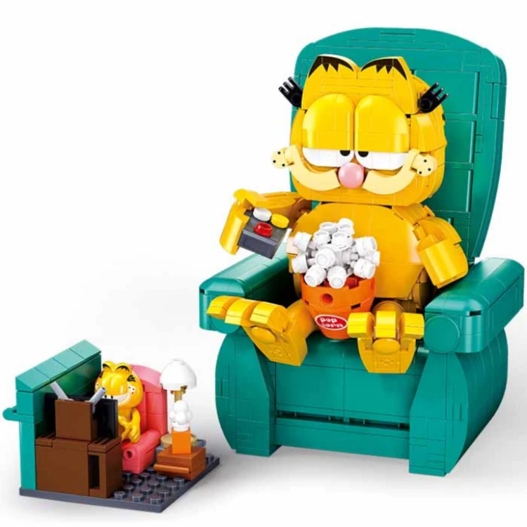Sluban Klocki Konstrukcyjne Garfield Pleyerid z Kotem 707 el dla Dzieci