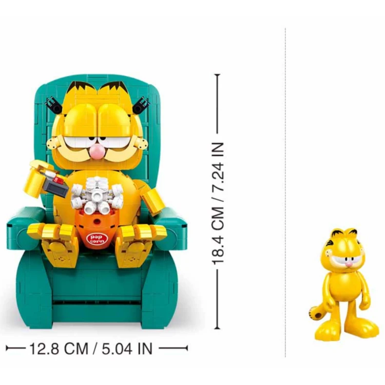 Sluban Klocki Konstrukcyjne Garfield Pleyerid z Kotem 707 el dla Dzieci