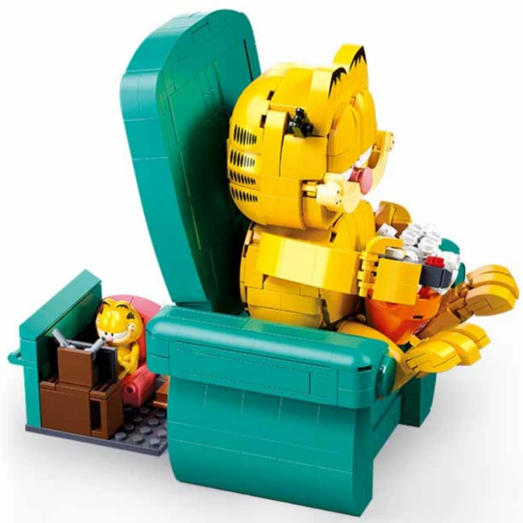 Sluban Klocki Konstrukcyjne Garfield Pleyerid z Kotem 707 el dla Dzieci