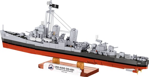 Klocki COBI 4866 Okręt Niszczyciel USS KIDD DD-661 HISTORICAL COLLECTION WWII 706 el