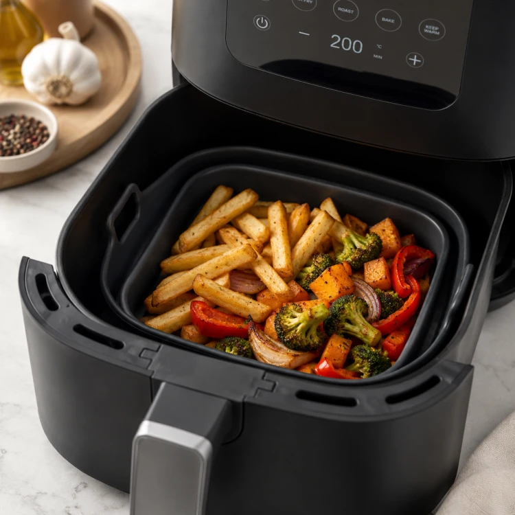 Wkład silikonowy do Air Fryer Domik 20x20 cm koszyk forma do frytkownicy