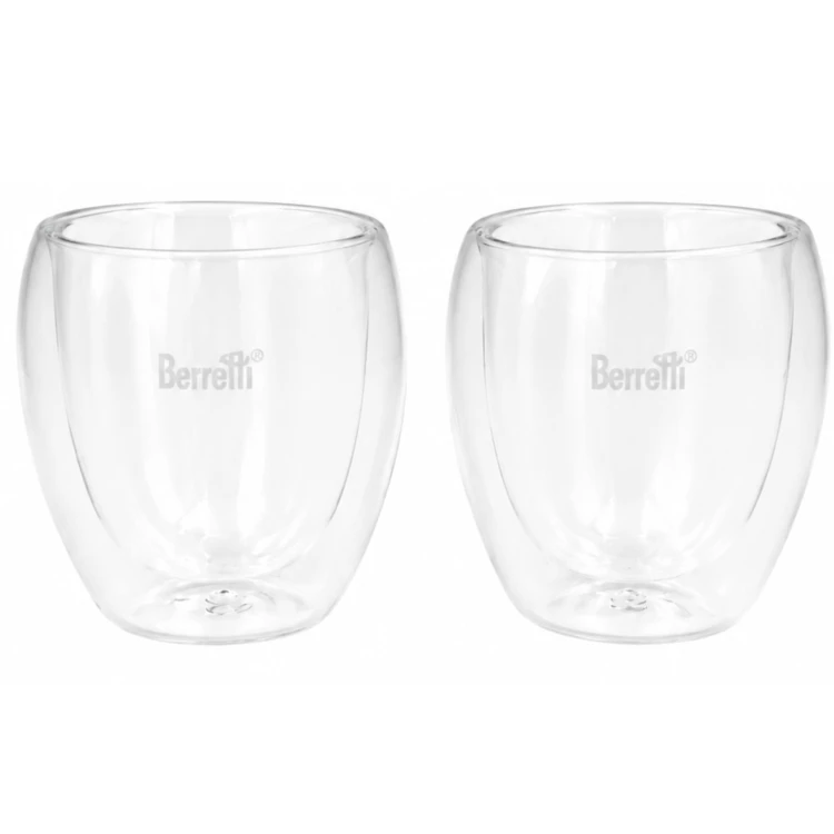 Szklanki termiczne Berretti Tazza 250 ml 2 szt podwójne szkło do kawy