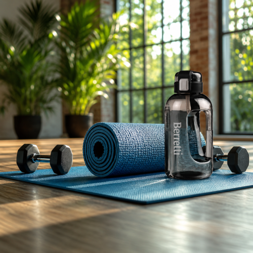 Butelka bidon Berretti na wodę 1,5 l BPA Free sportowy do szkoły i treningu