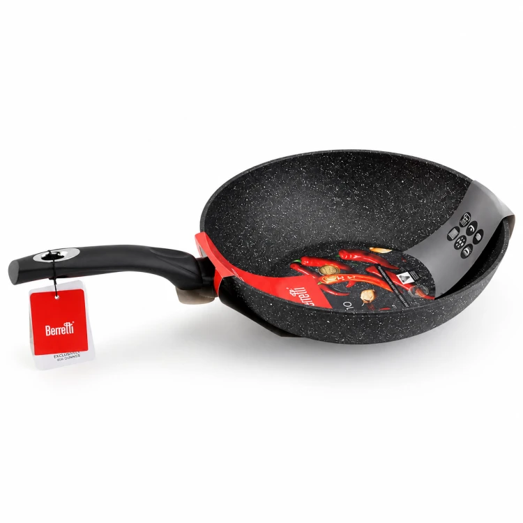 Patelnia głęboka Tivano wok 28 cm non stick na indukcję do dań azjatyckich domu
