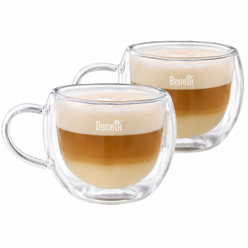 Szklanki termiczne 270 ml zestaw 2 szt podwójne ścianki do kawy i herbaty
