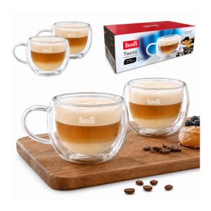 Szklanki termiczne 270 ml zestaw 2 szt podwójne ścianki do kawy i herbaty