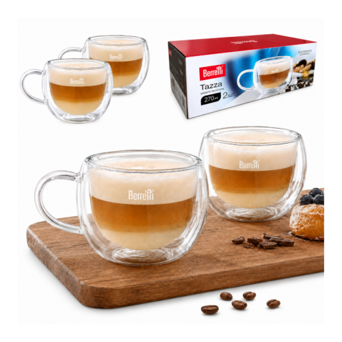 Szklanki termiczne 270 ml zestaw 2 szt podwójne ścianki do kawy i herbaty