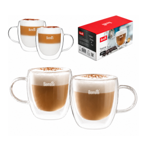 Szklanki termiczne filiżanki 250 ml 2 szt podwójne dno do kawy i herbaty